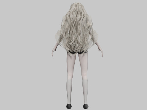 Giovane donna carina V38768 Modello 3D