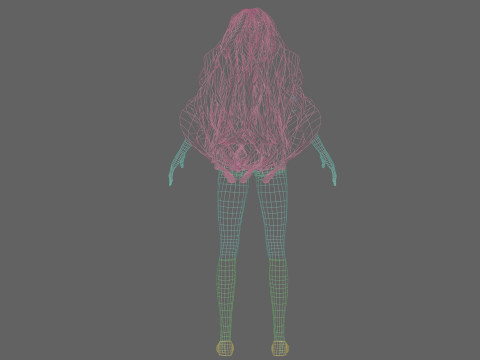 Giovane donna carina V38768 Modello 3D