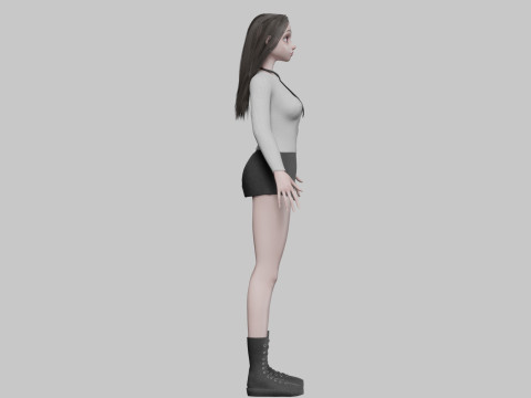 Young Pretty Woman V35861 3D Model