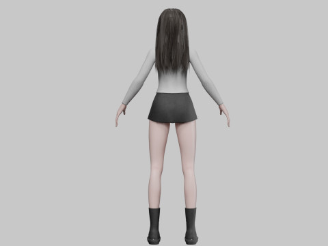 Young Pretty Woman V35861 3D Model