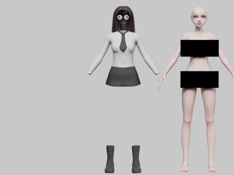 Young Pretty Woman V35861 3D Model