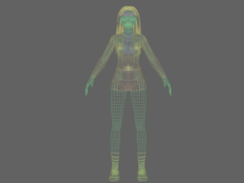 Young Pretty Woman V35861 3D Model