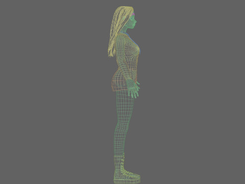 Young Pretty Woman V35861 3D Model
