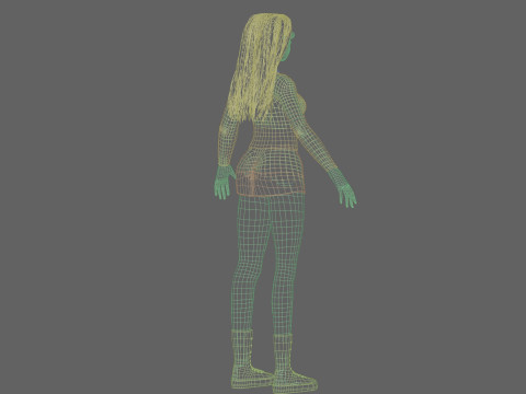 Young Pretty Woman V35861 3D Model