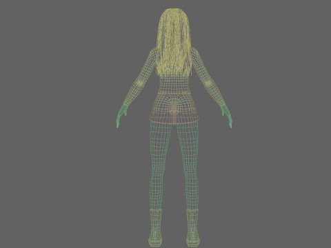 Young Pretty Woman V35861 3D Model