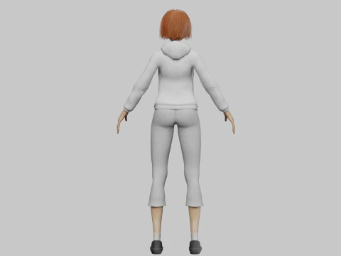 Basic Beautiful woman V32027 3D Model