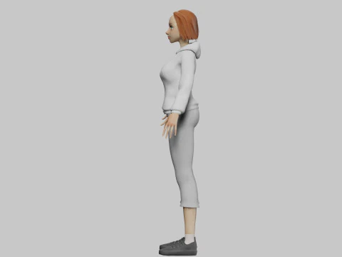 Basic Beautiful woman V32027 3D Model