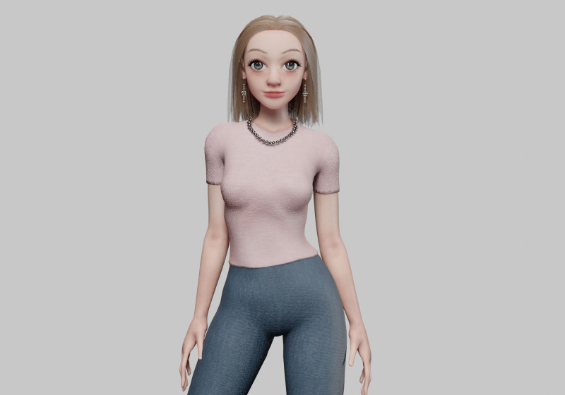 Basic classic woman V35448 Modelo 3D .c4d .max .obj .3ds .fbx .stl .blend 