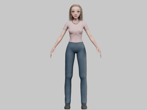 Basic classic woman V35448 Modelo 3D