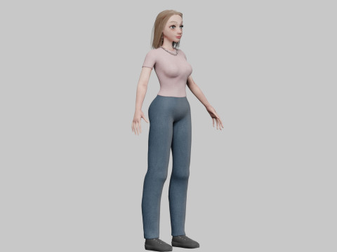 Basic classic woman V35448 Modelo 3D
