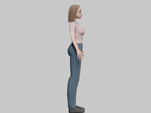 Basic classic woman V35448 Modelo 3D