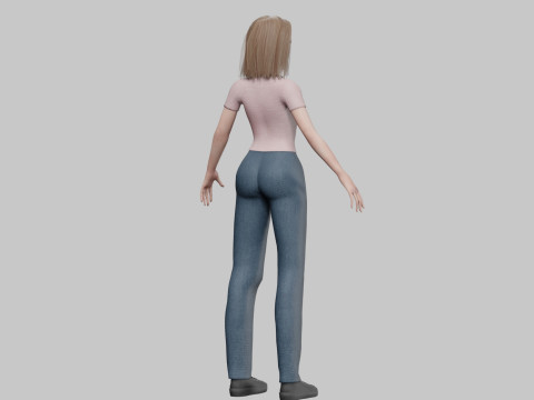 Basic classic woman V35448 Modelo 3D