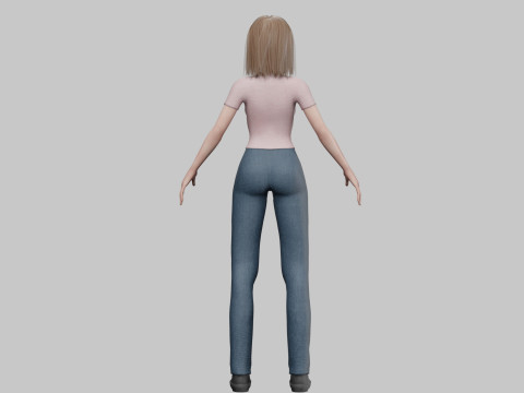 Basic classic woman V35448 Modelo 3D