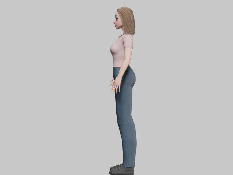 Basic classic woman V35448 Modelo 3D