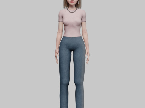 Basic classic woman V35448 Modelo 3D