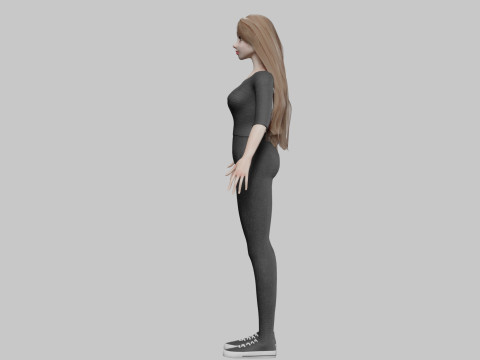 Basic cool woman V34990 3Dモデル