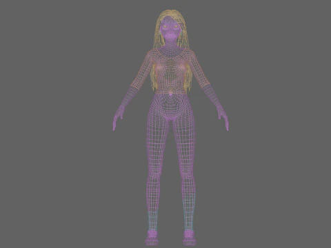 Basic cool woman V34990 3D Model