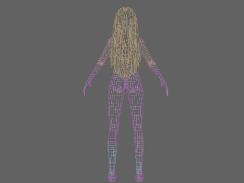 Basic cool woman V34990 3D Model