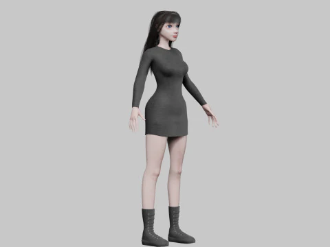 Basic Pretty Woman V36490 3D Model