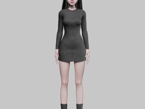 Basic Pretty Woman V36490 3D 모델