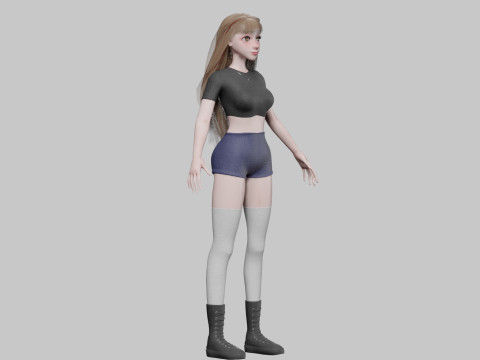 Basic Standard woman V37618 Model 3D