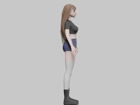 Basic Standard woman V37618 Model 3D