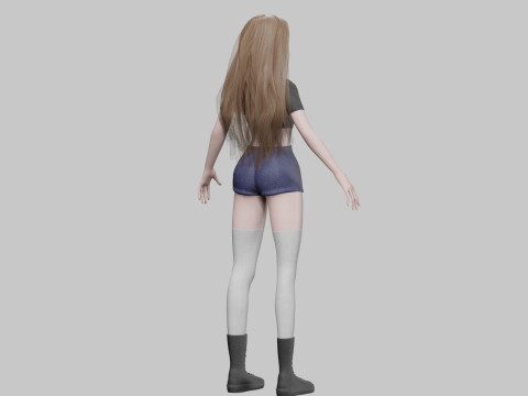Basic Standard woman V37618 Model 3D