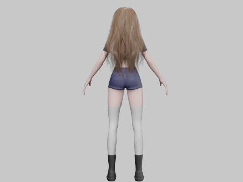 Basic Standard woman V37618 Model 3D