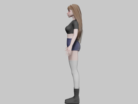 Basic Standard woman V37618 Model 3D