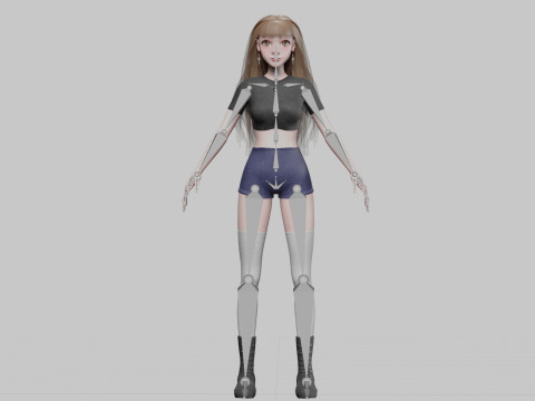Basic Standard woman V37618 Model 3D