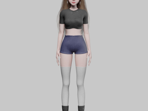 Basic Standard woman V37618 Model 3D