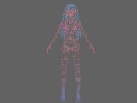 Basic Standard woman V37618 Model 3D