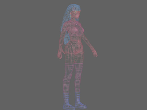 Basic Standard woman V37618 Model 3D