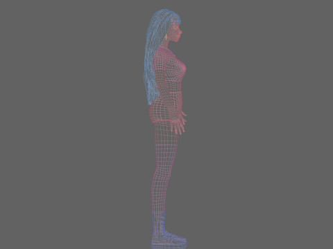 Basic Standard woman V37618 Model 3D