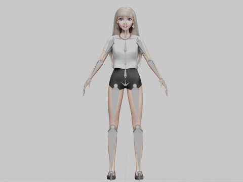 Basic sweet Woman V32326 Modèle 3D
