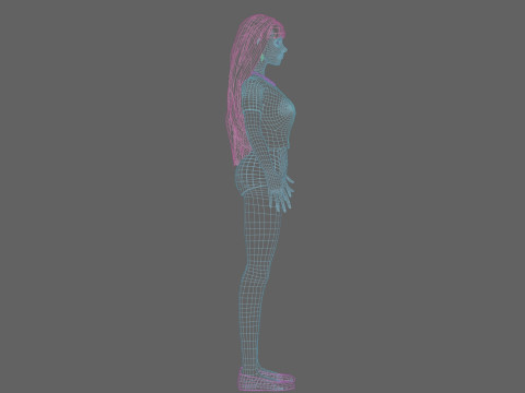 Basic sweet Woman V32326 Modèle 3D
