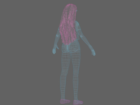 Basic sweet Woman V32326 Modèle 3D
