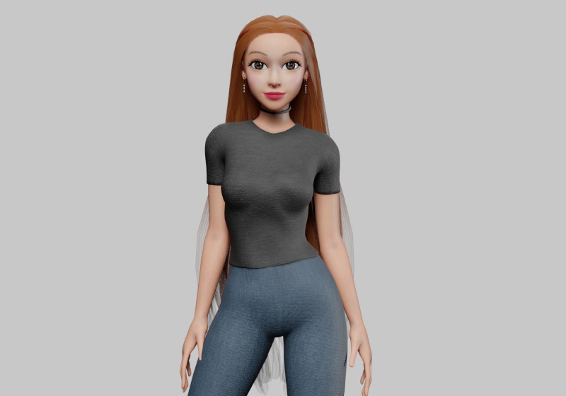Beautiful Pretty Woman V32406 3D मॉडल .c4d .max .obj .3ds .fbx .stl .blend 