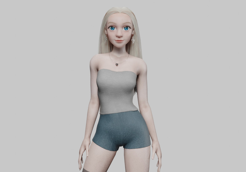 Classic Basic Woman V31563 3D Model .c4d .max .obj .3ds .fbx .stl .blend 