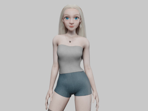 Classic Basic Woman V31563 3D Model
