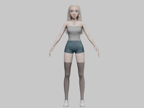 Classic Basic Woman V31563 3D Model