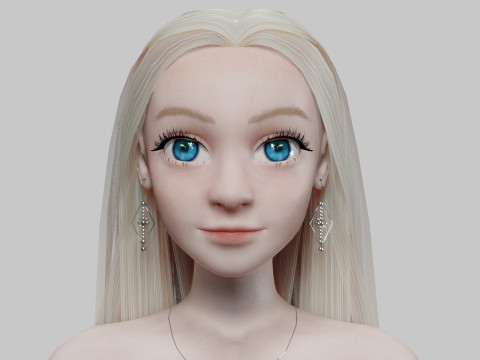 Classic Basic Woman V31563 3D Model