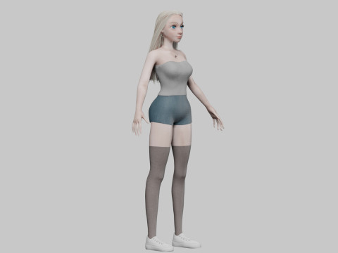 Classic Basic Woman V31563 3D Model