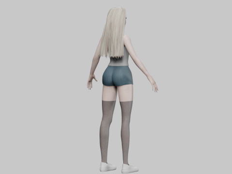 Classic Basic Woman V31563 3D Model
