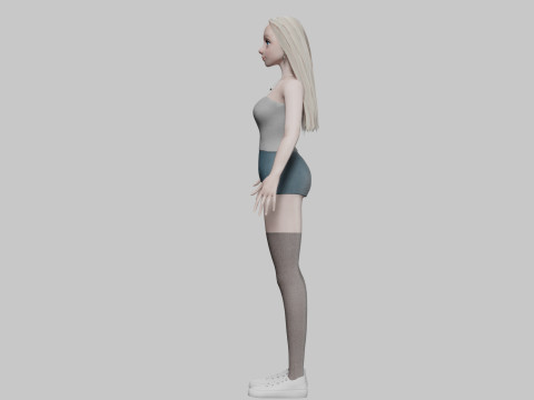 Classic Basic Woman V31563 3D Model