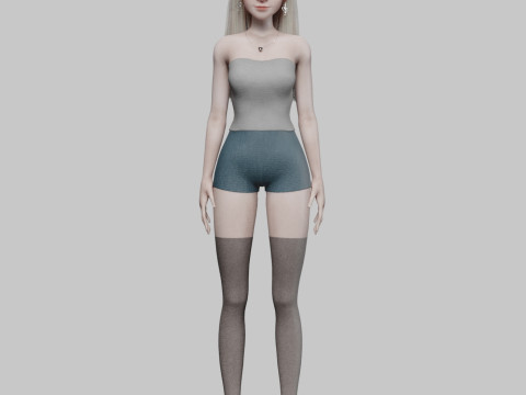 Classic Basic Woman V31563 3D Model
