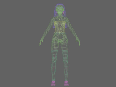 Classic Basic Woman V31563 3D Model