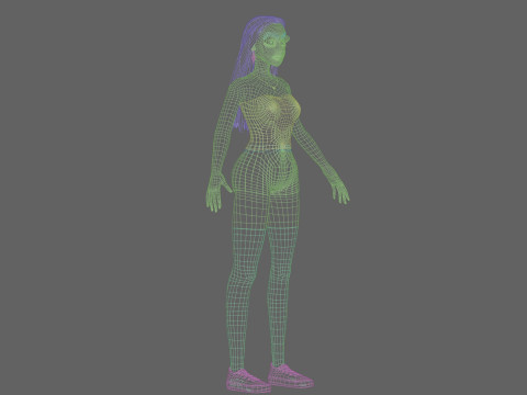 Classic Basic Woman V31563 3D Model