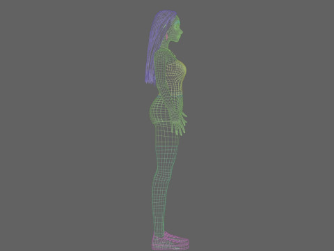Classic Basic Woman V31563 3D Model