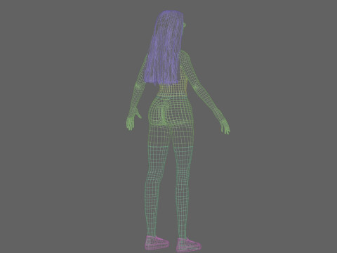 Classic Basic Woman V31563 3D Model